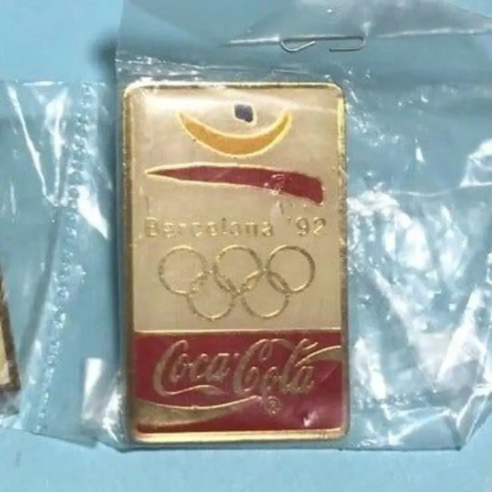 (3) 1992 USA Olympic Pins,Coca Cola Sponsor Baseball,Gymnastics & Barcelona Logo